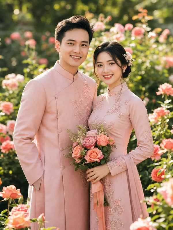 Ảnh minh họa mẫu thiệp Mộc Blush Bloom