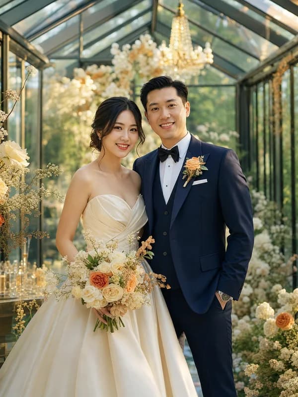 Ảnh minh họa mẫu thiệp Mộc Champagne Glass