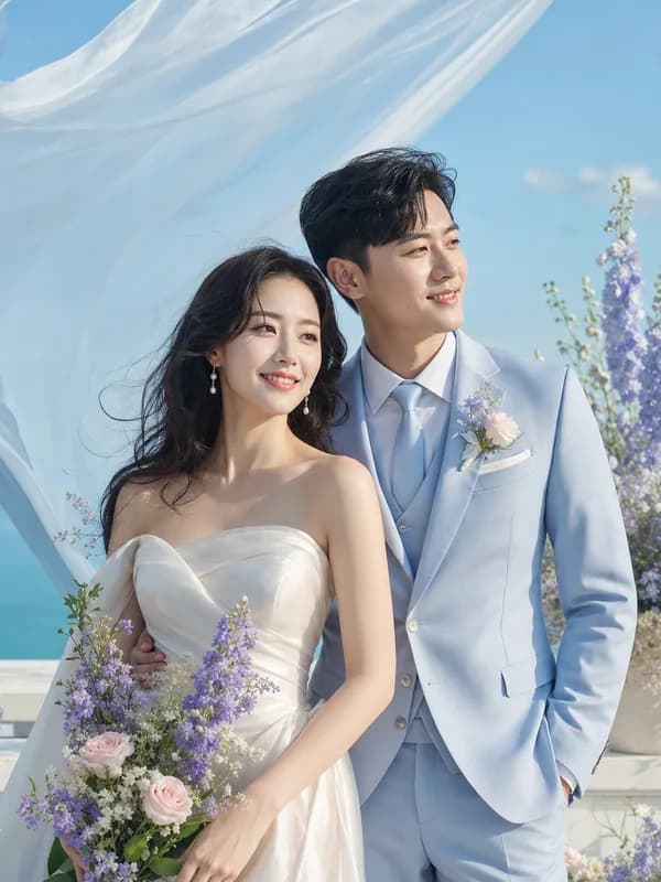 Ảnh minh họa mẫu thiệp Mộc Cloud Pearl