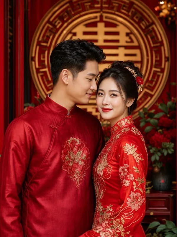 Mẫu thiệp cưới Mộc Hỷ Son
