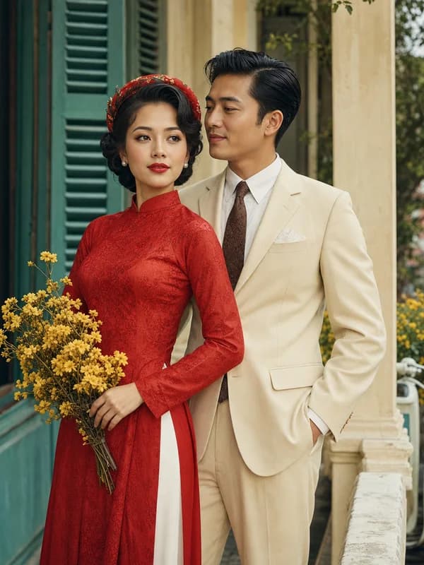 Ảnh minh họa mẫu thiệp Mộc Sài Gòn Son